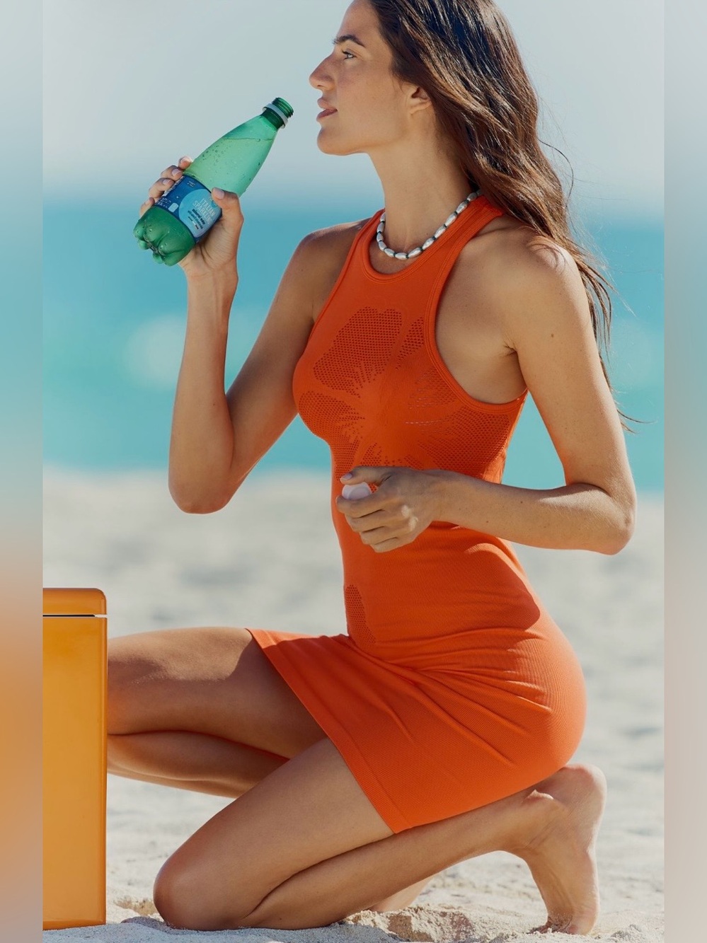 Celandine by Anthropologie Orange Bodycon Knit Dress - NWT